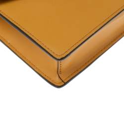 Fendi Mustard/Tobacco Zucca Leather Kan I F Belt Bag