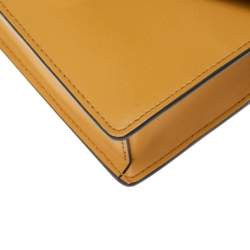 Fendi Mustard/Tobacco Zucca Leather Kan I F Belt Bag
