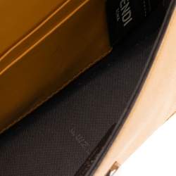 Fendi Mustard/Tobacco Zucca Leather Kan I F Belt Bag