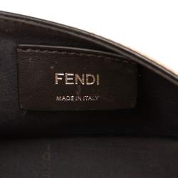 Fendi Mustard/Tobacco Zucca Leather Kan I F Belt Bag