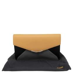 Pre Owned Fendi Multicolor Leather 2Jours Envelope Clutch