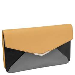 Pre Owned Fendi Multicolor Leather 2Jours Envelope Clutch
