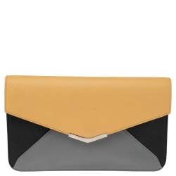 Pre Owned Fendi Multicolor Leather 2Jours Envelope Clutch