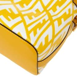 Pre Owned حقيبة فندي "مون ترزور" ميني بطراز باكيت برباط جلد برتقالي زهري و أحمر