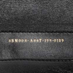 Pre Owned Fendi Black Glossy Leather FF Belt Bag 