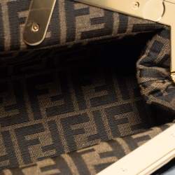 مملوكة مسبقًا Fendi Black Leather Small Fendi First Shoulder Bag