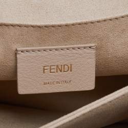 Pre Owned Fendi Brown/Black FF Embossed Leather Kan U Shoulder Bag