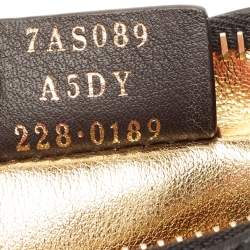 مملوكة مسبقًا Fendi Black Leather Nano Fendigraphy Hobo