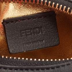 مملوكة مسبقًا Fendi Black Leather Nano Fendigraphy Hobo