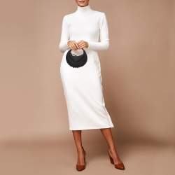 مملوكة مسبقًا Fendi Black Leather Nano Fendigraphy Hobo