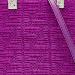 مملوكة مسبقًا حقيبة كتف فندي سنسيت جلد رصاصي صغيرة