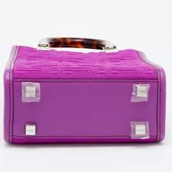 مملوكة مسبقًا حقيبة كتف فندي سنسيت جلد رصاصي صغيرة