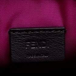 مملوكة مسبقًا حقيبة كتف فندي سنسيت جلد رصاصي صغيرة