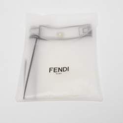 Pre Owned Fendi Navy Blue Leather Mini Peekaboo Top Handle Bag