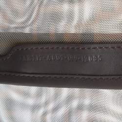 Fendi Brown Zucca Mesh and Leather Small Peekaboo Defender Pouch
