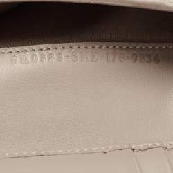 Pre Owned Fendi Etoupe Leather By The Way Flap Wallet