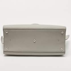 Pre Owned Fendi Grey Leather Medium Studded 3Jours Tote