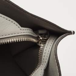 Pre Owned Fendi Grey Leather Medium Studded 3Jours Tote