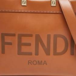 مملوكة مسبقًا Fendi Brown Leather Medium Sunshine Tote