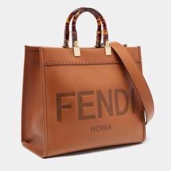 مملوكة مسبقًا Fendi Brown Leather Medium Sunshine Tote