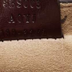 Pre Owned Fendi Gold Leather Micro Flower Kan I Crossbody Bag