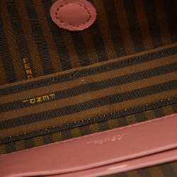 Fendi Blush Pink Silk Phone Baguette Bag