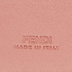 Fendi Blush Pink Silk Phone Baguette Bag