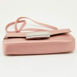 Fendi Blush Pink Silk Phone Baguette Bag