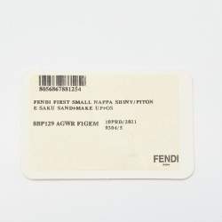 مملوكة مسبقًا Fendi Beige Leather and Python Small First Shoulder Bag