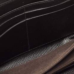 Pre Owned Fendi Multicolor Zucca Coated Canvas Zip Around Wallet