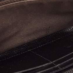 Pre Owned Fendi Multicolor Zucca Coated Canvas Zip Around Wallet