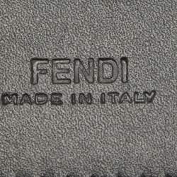 Fendi Black Leather Utility Pouch Belt Bag