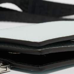 Pre Owned محفظة بطاقات فندي جلد زوكا أخضر مينت