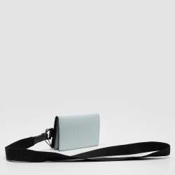 Pre Owned محفظة بطاقات فندي جلد زوكا أخضر مينت