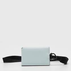 Pre Owned محفظة بطاقات فندي جلد زوكا أخضر مينت