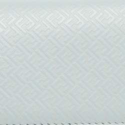 Pre Owned محفظة بطاقات فندي جلد زوكا أخضر مينت