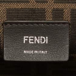 مملوكة مسبقًا Fendi Multicolor Suede and Leather Small Fendi First Clutch