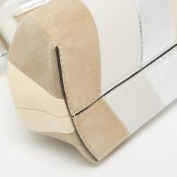 مملوكة مسبقًا Fendi Multicolor Suede and Leather Small Fendi First Clutch