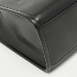 Pre Owned Fendi Black Leather Small Sunshine Tote