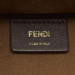 Pre Owned Fendi Off White Zucca Embossed Leather Medium Sunshine Tote