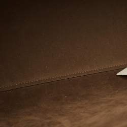 Pre Owned Fendi Off White Zucca Embossed Leather Medium Sunshine Tote