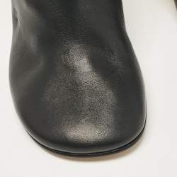 Fendi Black Leather Fendi First Ankle Length Boots Size  37