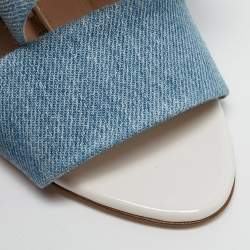 Fendi Blue Denim Ankle Strap Sandals Size 40