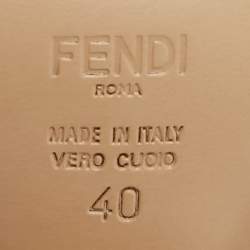 Fendi Blue Denim Ankle Strap Sandals Size 40