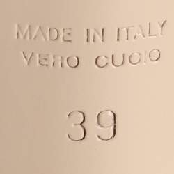 Pre Owned Fendi Gold Jacquard and Mesh Colibri Slingback Sandals Size 39