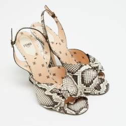 Pre Owned صندل فيندي فريدوم بايثون بيج مقاس 41 بفتحة كعب