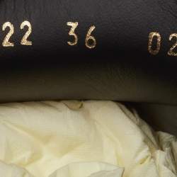 مملوكة مسبقًا Fendi Size 36 Black Brushed Leather Slip On Loafers