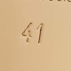 Pre Owned Fendi Colibri Size 41 Beige Fabric and Mesh Crystal Embellished Slingback Pumps