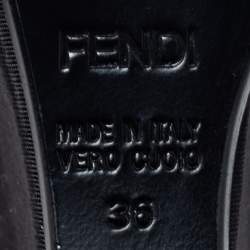 Pre Owned Fendi Tricolor Canvas Platform Sandals Size 36 