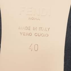 Pre Owned Fendi Black/Pink Lace and Satin Promenade Pumps Size 40